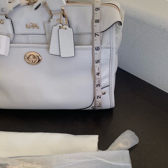 NWT Coach Chalk Rhyder Satchel With Shoulder Strap
& Dust Bag. - Picture 9 of 14